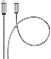 Kable USB - Forcell Kabel USB-C do Lightning, 27W, PD, QC3.0, 1 m, srebrny - miniaturka - grafika 1
