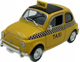 Fiat 500 Taxi model 22515TI Welly 1:24 - Samochody i pojazdy dla dzieci - miniaturka - grafika 1