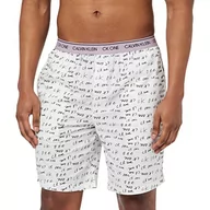 Spodnie męskie - Calvin Klein Spodnie męskie, Nadruk z logo marker, biały, S - miniaturka - grafika 1