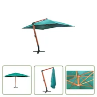 Parasole ogrodowe - The Living Store Parasol ogrodowy podwieszany - 300x400 cm - zielony - Parasol - miniaturka - grafika 1