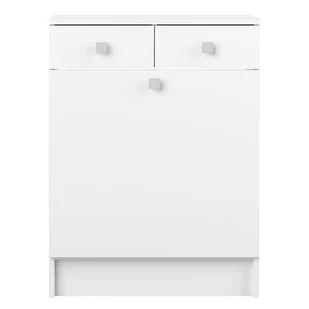 Biała niska szafka łazienkowa 60x82 cm Combi – TemaHome France - Szafki łazienkowe - miniaturka - grafika 1