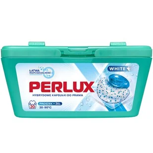 Kapsułki do prania PERLUX White Plus - 20 szt. - Środki do prania - miniaturka - grafika 1