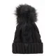 Czapka Deep Black H4Z22-CAD010 20S (FF4-b) 4F - Czapki damskie - miniaturka - grafika 1