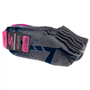 Skechers 3pk Womens Non Terry Low Cut, damskie skarpetki wielokolorowe - Odzież sportowa dziecięca - miniaturka - grafika 1