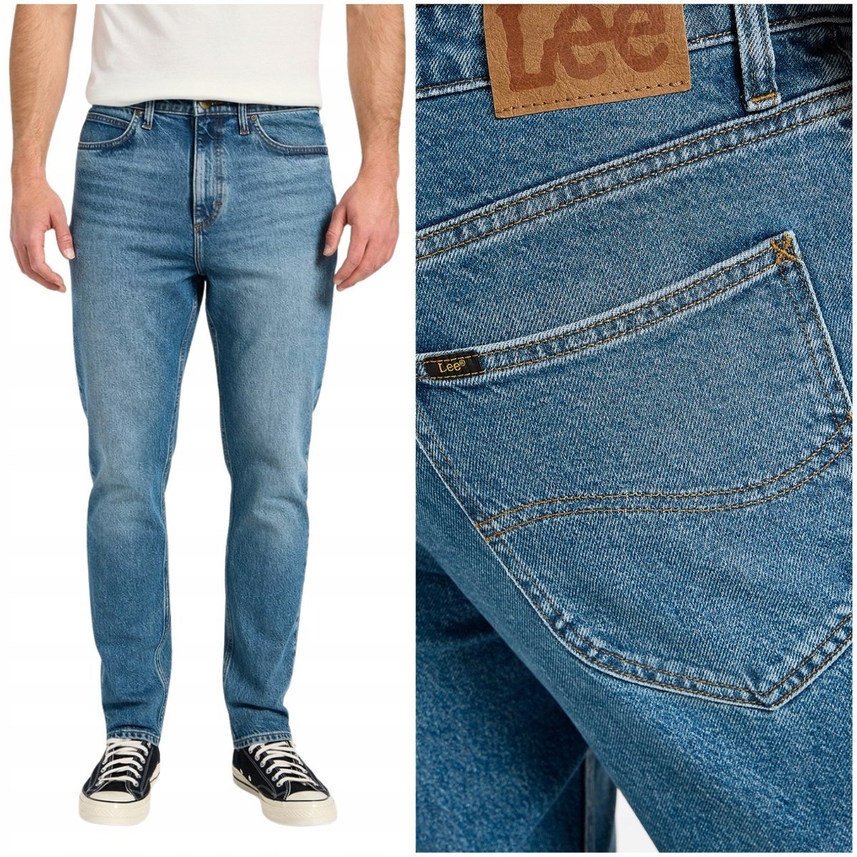 Lee AUSTIN regular tapered Ryker klasyczne spodnie jeansowe W32 L32