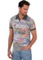 Koszulki męskie - Trigema Męska koszulka polo 637642122, szary melanż, standardowa - miniaturka - grafika 1