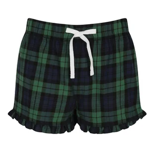 Spodenki Do Spania Dół Od Piżamy Szorty W Kratkę Zielone L - Piżamy damskie - miniaturka - grafika 1