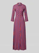 Sukienki - Długa sukienka z listwą guzikową model ‘SAVANNA’ - miniaturka - grafika 1