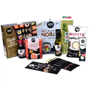 Asia Kitchen Sushi Set Premium XXL, zestaw do sushi dla 6-8 osób - Asia Kitchen 2611-uniw - Kuchnie świata - miniaturka - grafika 1