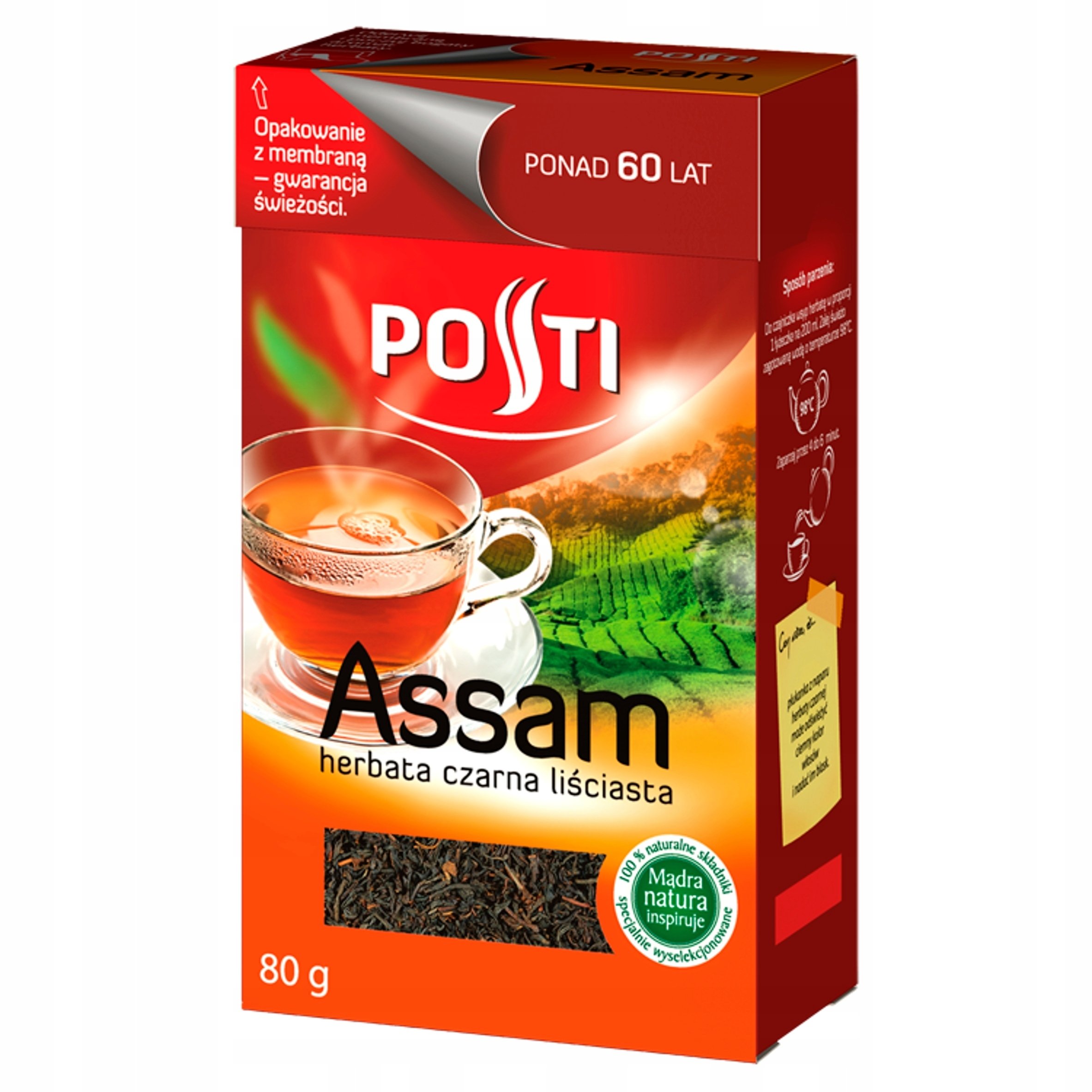 Posti Assam herbata czarna liściasta 80G