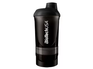 BioTech USA Shaker Wave, czarny, 600 ml + 200 ml + 150 ml - Shakery barmańskie - miniaturka - grafika 1