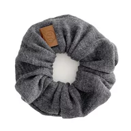 Ozdoby do włosów - Gumka scrunchie merino - grafit - miniaturka - grafika 1