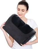 Masażery - Poduszka masująca, ogrzewanie podczerwienią, urządzenie Shiatsu, wtyczka UE, sześć przycisków, czarny - miniaturka - grafika 1