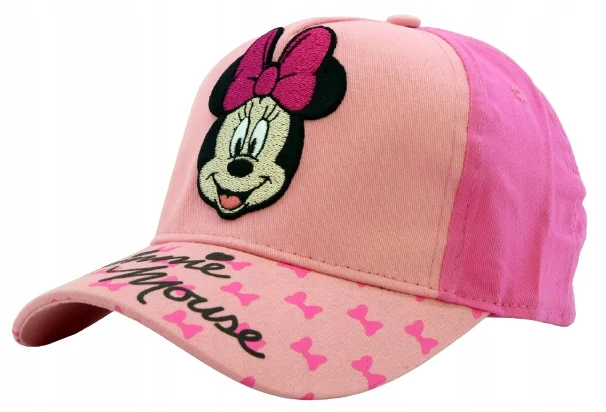 Czapka z daszkiem dziecięca dziewczęca Disney Myszka Minnie 52-56cm Haft