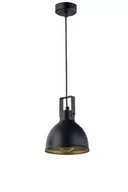 Lampy sufitowe - Sigma czarno-złota lampa wisząca z metalowym kloszem MARS 1 32256 lampa sufitowa w stylu loft pojedynczy zwis 32256 - miniaturka - grafika 1