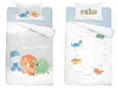 Pościel dla dzieci - Pościel 90x120 do łóżeczka dinozaury dino dinusie - miniaturka - grafika 1