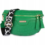 Nerki - Saszetka TOREBKA Damska przez ramię DUŻA pojemna z łańcuszkiem EKO skóra - miniaturka - grafika 1