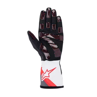 Rękawice kartingowe Alpinestars TECH-1 K RACE V2 GRAPH biało-czerwone - Odzież do sportów motorowych - miniaturka - grafika 2