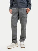 Spodnie męskie - Jack & Jones Spodnie materiałowe Kane 12278911 Szary Relaxed Fit - miniaturka - grafika 1