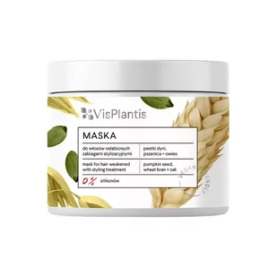 Elfa-Pharm Vis Plantis Vegan Friendly Maska do włosów osłabionych -Pestki Dyni,Pszenica i Owies 400ml - Maski do włosów - miniaturka - grafika 1