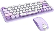 Zestawy myszka + klawiatura - Mofii Bezprzewodowy zestaw klawiatura+myszka MOFII iBean Pro New 2.4G Fioletowy - miniaturka - grafika 1