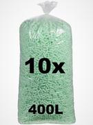 Akcesoria do pakowania - Chrupki ekologiczne Skropak 400 l zielony 10 szt - miniaturka - grafika 1