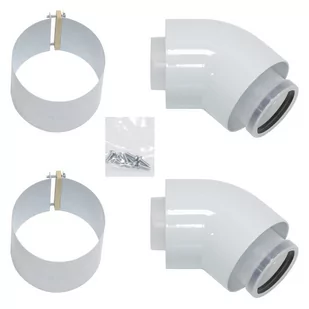 Vaillant Kolano koncentryczne 45o Ř 60/100 mm, PP 303911 - Kominy i akcesoria - miniaturka - grafika 1