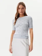 Swetry damskie - Guess Sweter W5GR20 Z3D60 Niebieski Regular Fit - miniaturka - grafika 1