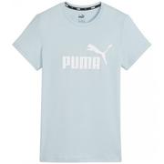 Koszulki i topy damskie - Koszulka damska Puma ESS Logo Tee błękitna 586775 25 - miniaturka - grafika 1