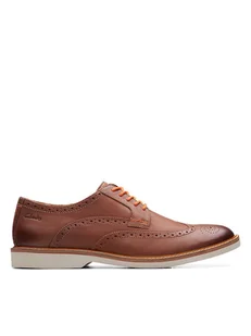 Clarks Skórzane trzewiki "Atticus LT Limit" w kolorze jasnobrązowym - Półbuty męskie - miniaturka - grafika 1