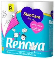 Papier toaletowy - Papier Toaletowy Renova Skin Care White 9R - miniaturka - grafika 1