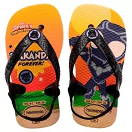 Buty dla chłopców - Havaianas Baby Marvel, Klapki Unisex Dziecko, Pop Yellow, 21 EU, Żółty pop, 21 EU - miniaturka - grafika 1
