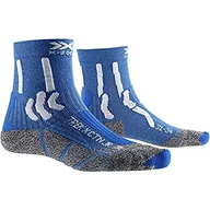 Skarpetki damskie - X-Socks Kids Trek X bawełniane skarpety dla młodzieży, Lake Blue/Arctic White, 27-30 - miniaturka - grafika 1
