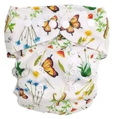 Pieluchy - Pieluszka z kieszonką OS jednorzędowa W TRAWIE - miniaturka - grafika 1