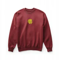 Bluzy męskie - Bluza bordowa z haftem Pikachu uroczy styl anime dla fanów Pokemon S - miniaturka - grafika 1