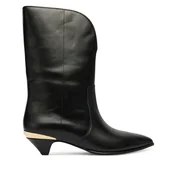 Botki damskie - Botki LOVE MOSCHINO JA24363G0NIA0000 Czarny - miniaturka - grafika 1