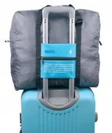 Akcesoria podróżnicze - Szaro - niebieska torba podróżna 46x36x18,5 cm bagaż podręczny - miniaturka - grafika 1