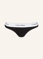 Majtki damskie - Calvin Klein Stringi Modern Cotton schwarz - miniaturka - grafika 1