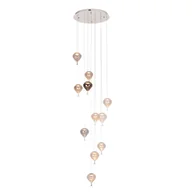 Lampy sufitowe - Wisząca lampa kaskada Palloncini P0526D Maxlight LED 66W 3000K chrom - miniaturka - grafika 1