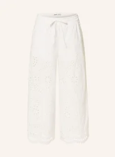 Only Kuloty Z Dziurkowanej Koronki weiss - ONLY - Spodnie sportowe damskie - miniaturka - grafika 1