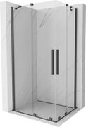 Kabiny prysznicowe - Mexen Velar Duo kabina prysznicowa rozsuwana 100x90 cm, transparent, gun gray szczotkowana - 871-100-090-02-66 - miniaturka - grafika 1