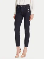 Spodnie damskie - Rinascimento Jeansy CFC0126160003 Granatowy Skinny Fit - miniaturka - grafika 1