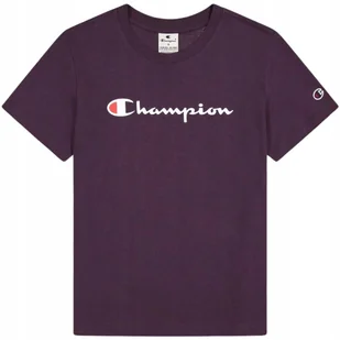 Koszulka damska Champion SS Tee fioletowa 117534 VS503 L - Koszulki i topy damskie - miniaturka - grafika 1