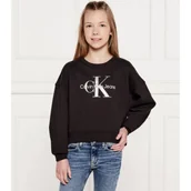 Bluzy dla dziewczynek - Calvin Klein Jeans Bluza | Loose fit - miniaturka - grafika 1