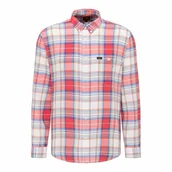 Koszule damskie - Lee Riveted Shirt Męska Koszula Materiałowa Aurora Red L66Iknnv-S - LEE - miniaturka - grafika 1