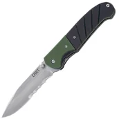Scyzoryki - CRKT IGNITOR® CZARNO-ZIELONY Z ZĄBKAMI VEFF™ CR-6855 - miniaturka - grafika 1