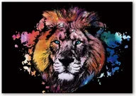 Prace ręczne dla dzieci - Magiczna Zdrapka Dumny Lew 40x28 cm - miniaturka - grafika 1