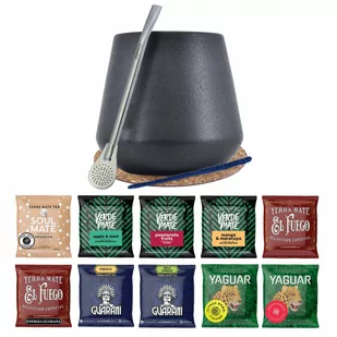 Zestaw Yerba Mate 10x50g Tykwa Bombilla 500g - Yerba Mate - miniaturka - grafika 1