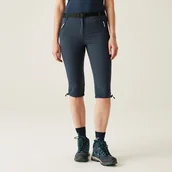 Odzież trekkingowa damska - Regatta Damskie spodnie trekkingowe 3/4 Xert Capri Light Granatowy, Rozmiar: 34 - miniaturka - grafika 1