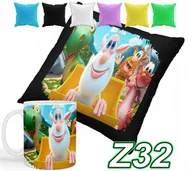 Gadżety dla niej i dla niego - ZESTAW KUBEK + POSZEWKA Z PODUSZKĄ BOOBA BAJKI+ IMIĘ - miniaturka - grafika 1